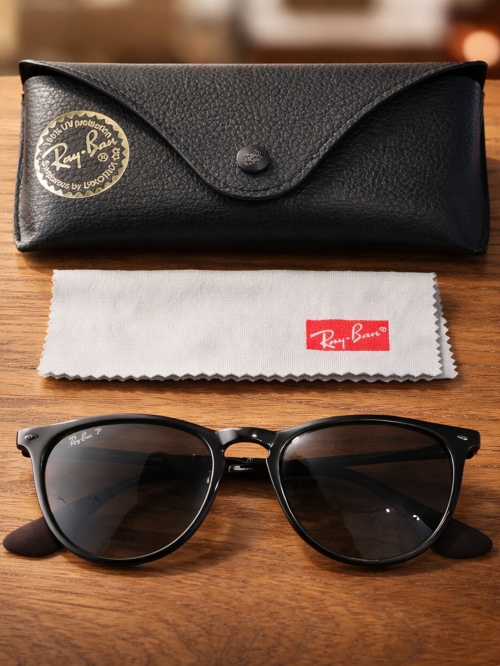 RAY-BAN ERIKA BROWN GRADIENT POLARIZED SUNGLASSES